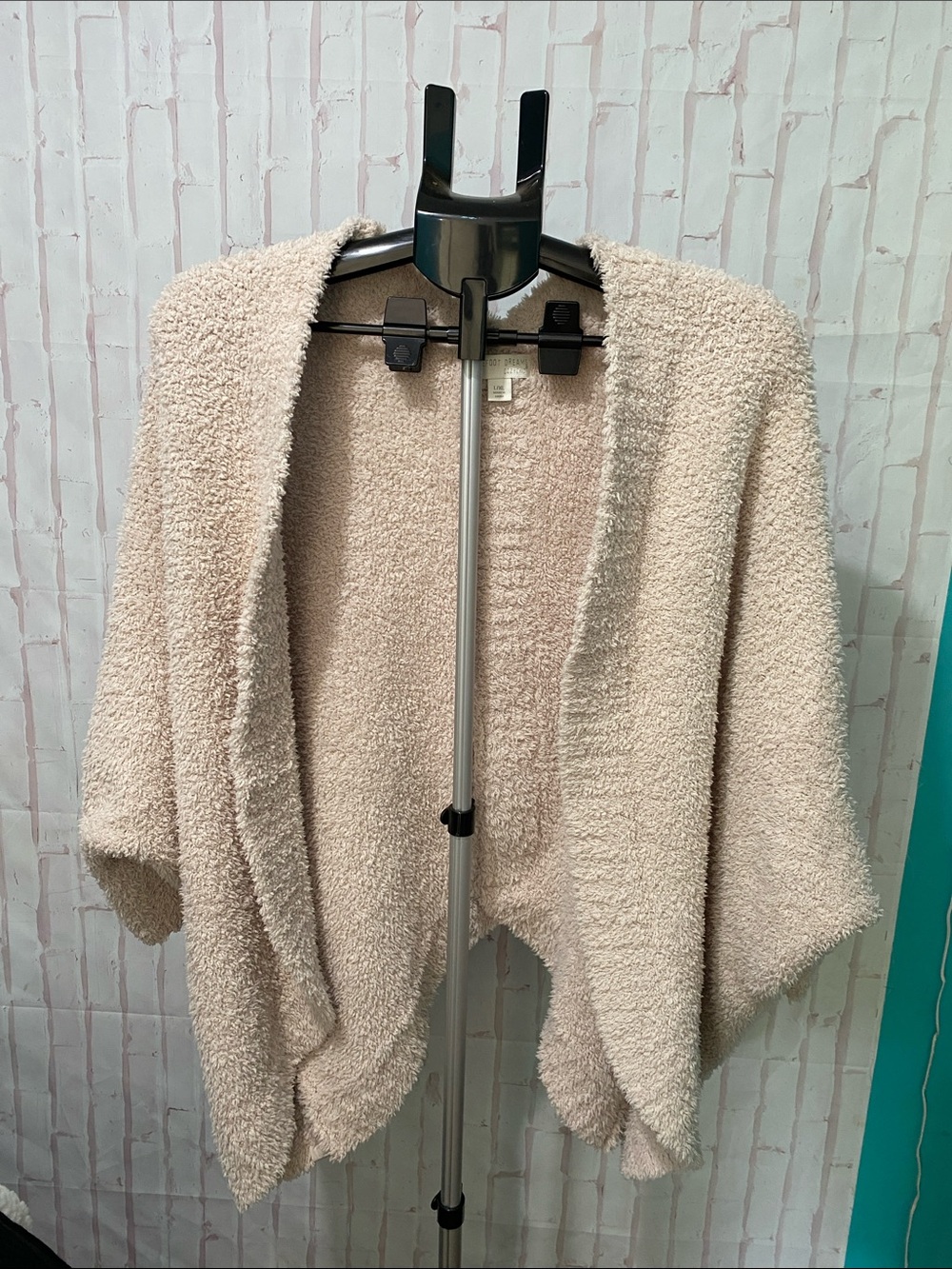 Barefoot Dreams Cozychic Dolman Sleeve Open Front Cardigan/Wrap size L/XL